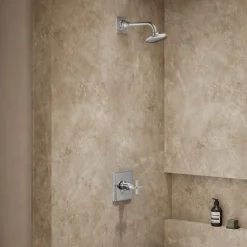 Rite-Temp® shower trim kit with cross handle, without showerhead^Kohler Outlet