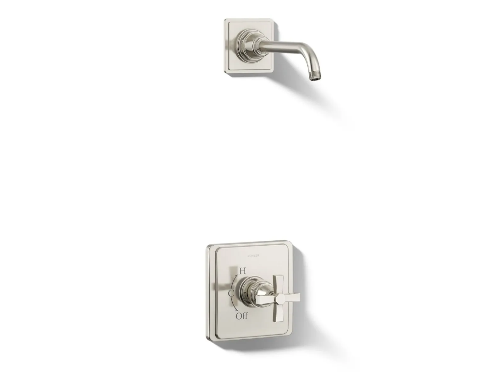 Rite-Temp® shower trim kit with cross handle, without showerhead^Kohler Outlet