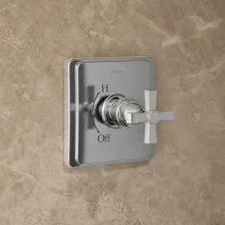 Rite-Temp® shower trim kit with cross handle, without showerhead^Kohler Outlet