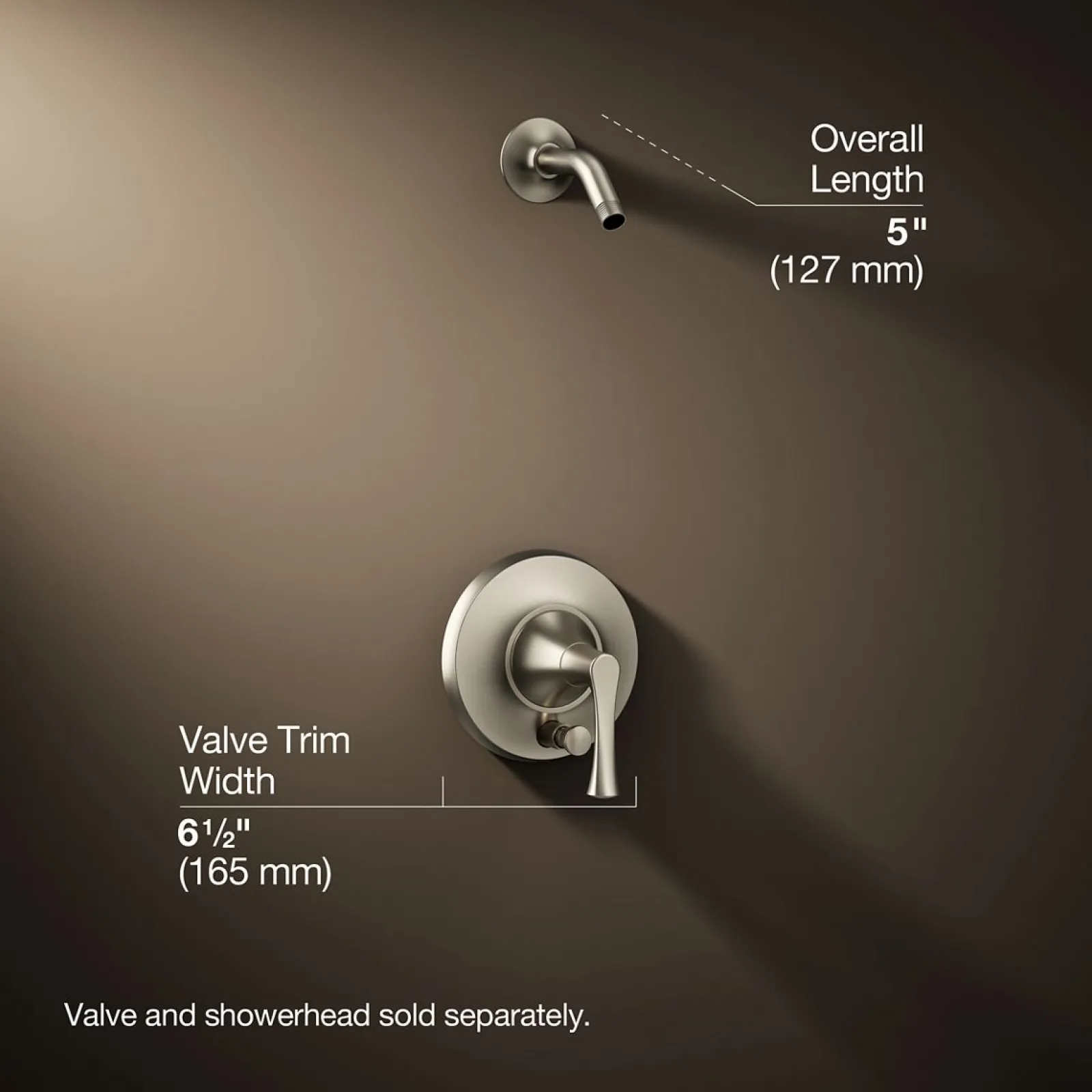 Rite-Temp® shower trim kit with push-button diverter, without showerhead^Kohler Outlet