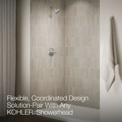 Rite-Temp® shower trim kit with push-button diverter, without showerhead^Kohler Outlet