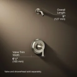 Rite-Temp® shower trim kit, without showerhead^Kohler Online