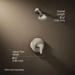 Rite-Temp® shower trim kit with push-button diverter, 2.5 gpm^Kohler