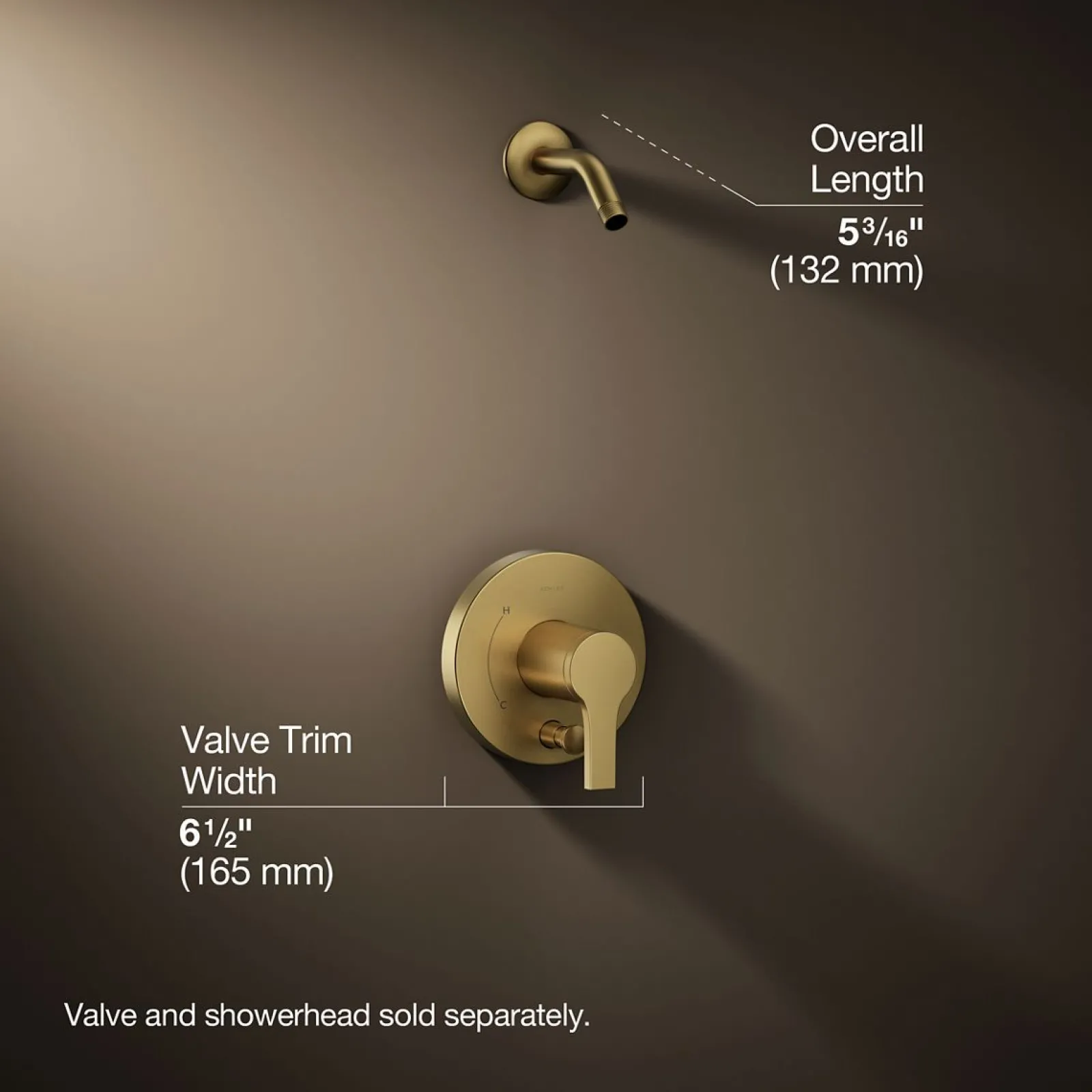 Rite-Temp® shower trim kit with push-button diverter, without showerhead^Kohler Sale