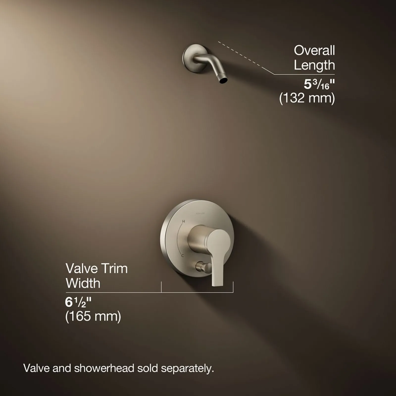 Rite-Temp® shower trim kit with push-button diverter, without showerhead^Kohler Sale