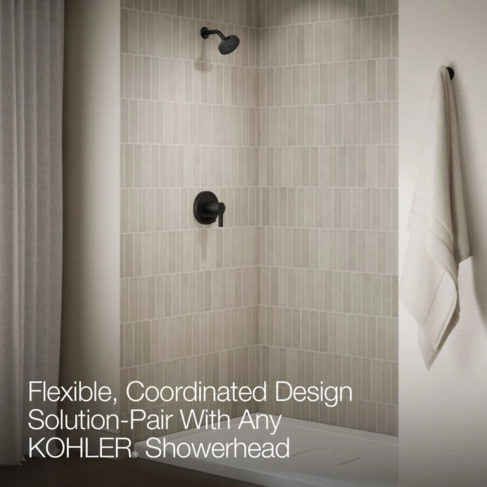 Rite-Temp® shower trim kit with push-button diverter, without showerhead^Kohler Sale