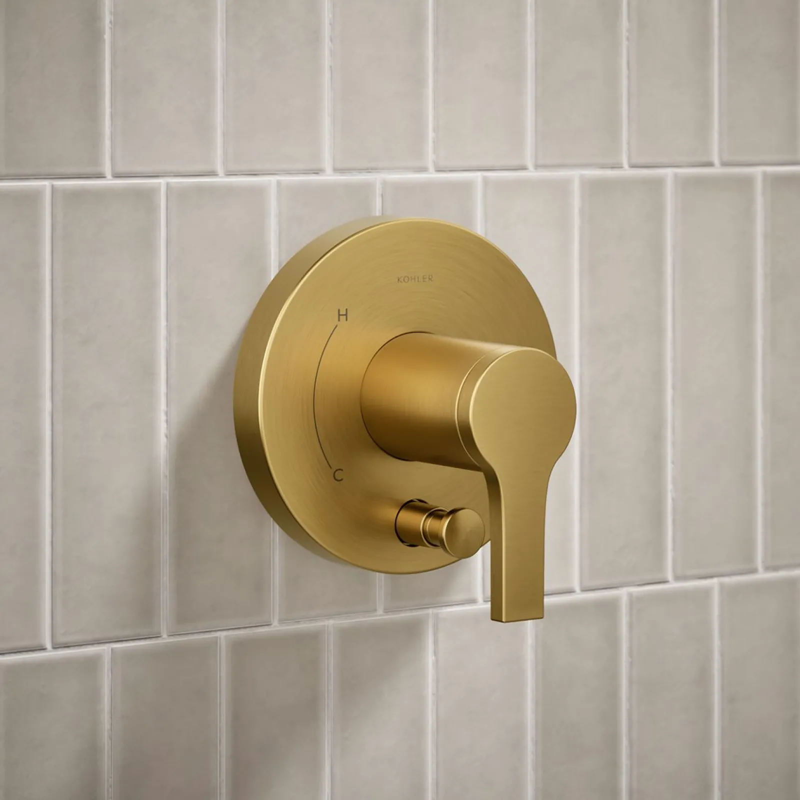 Rite-Temp® shower trim kit with push-button diverter, without showerhead^Kohler Sale
