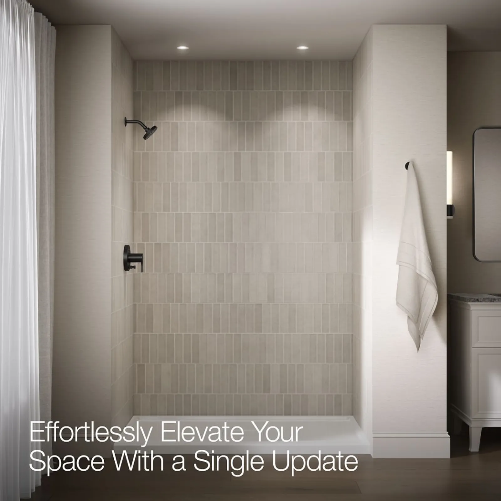 Rite-Temp® shower trim kit with push-button diverter, without showerhead^Kohler Sale