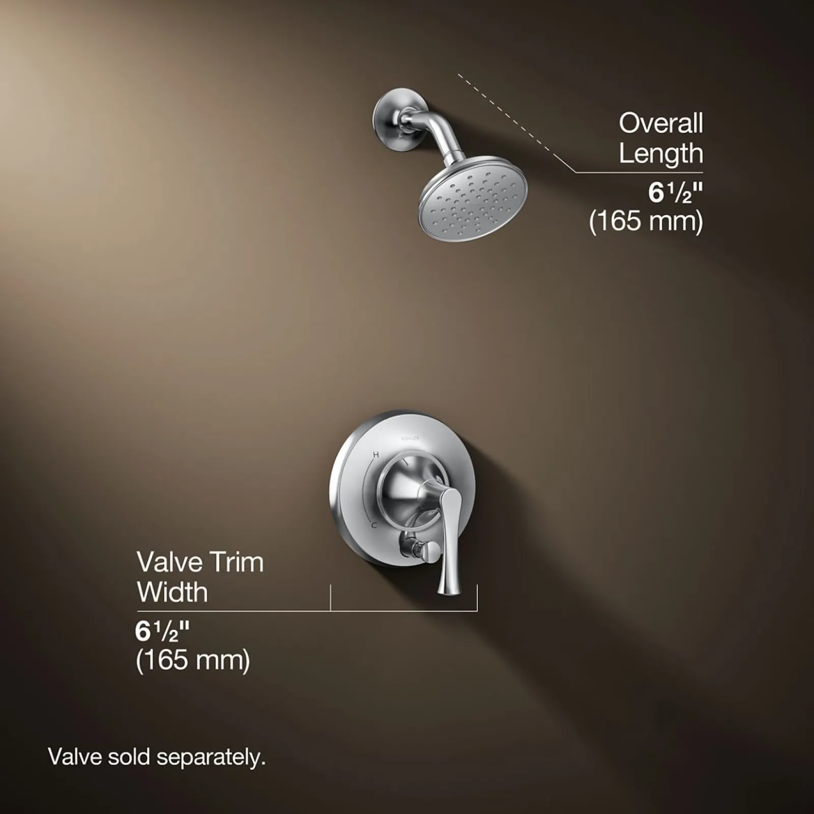 Rite-Temp® shower trim kit with push-button diverter, 2.5 gpm^Kohler Discount