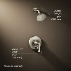 Rite-Temp® shower trim kit with push-button diverter, 2.5 gpm^Kohler Discount