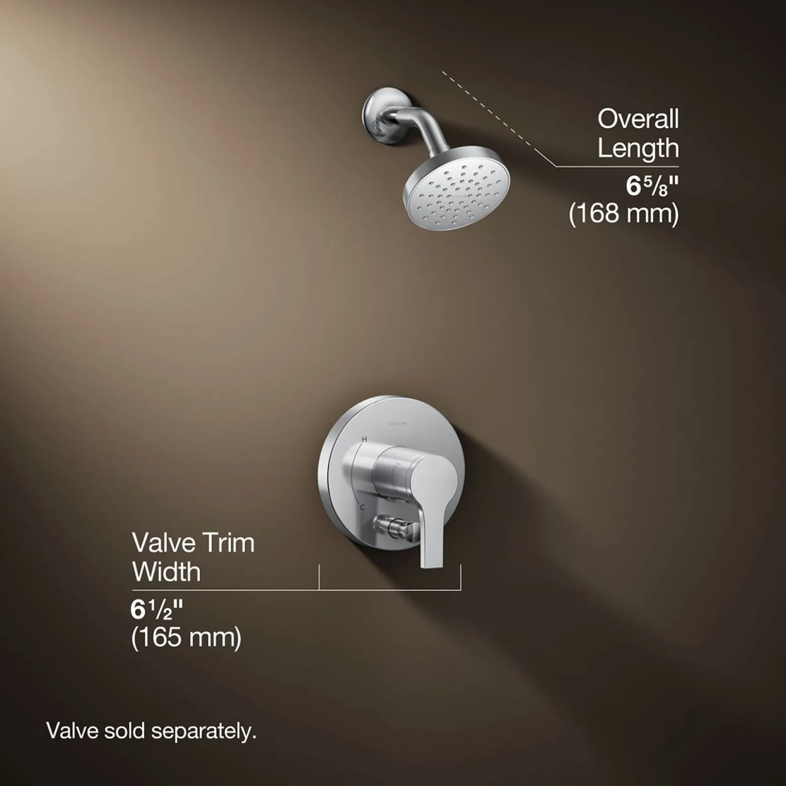 Rite-Temp® shower trim kit with push-button diverter, 1.5 gpm^Kohler Discount