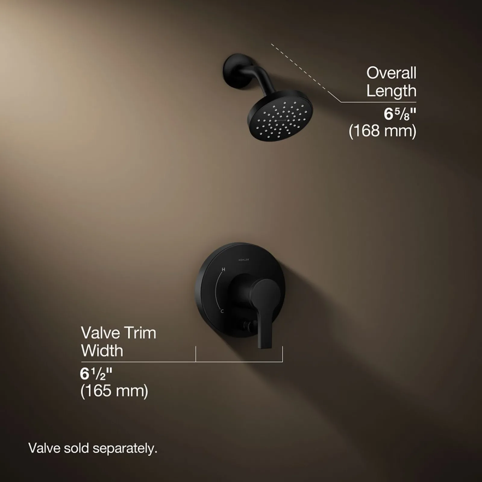 Rite-Temp® shower trim kit with push-button diverter, 1.5 gpm^Kohler Discount