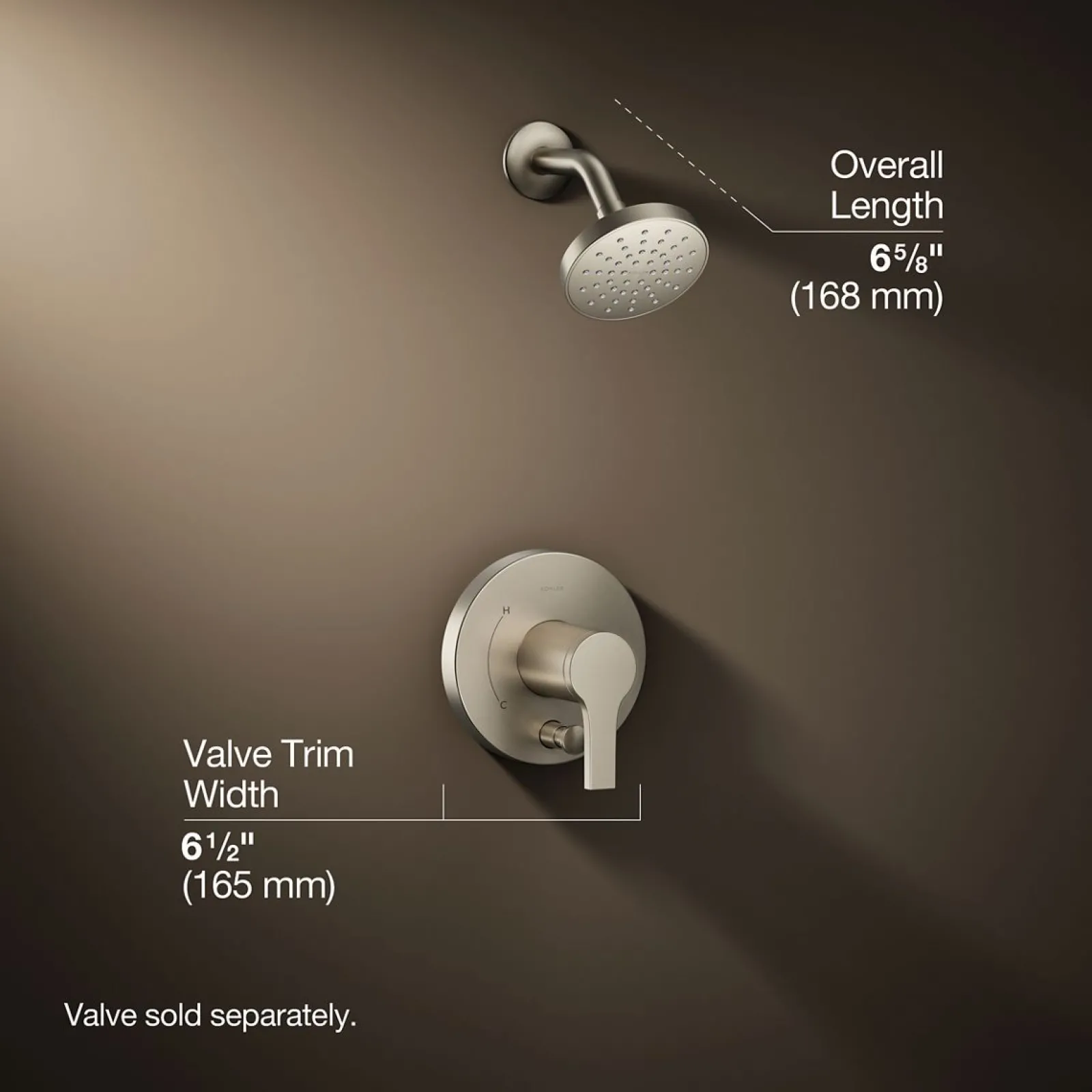 Rite-Temp® shower trim kit with push-button diverter, 1.5 gpm^Kohler Discount