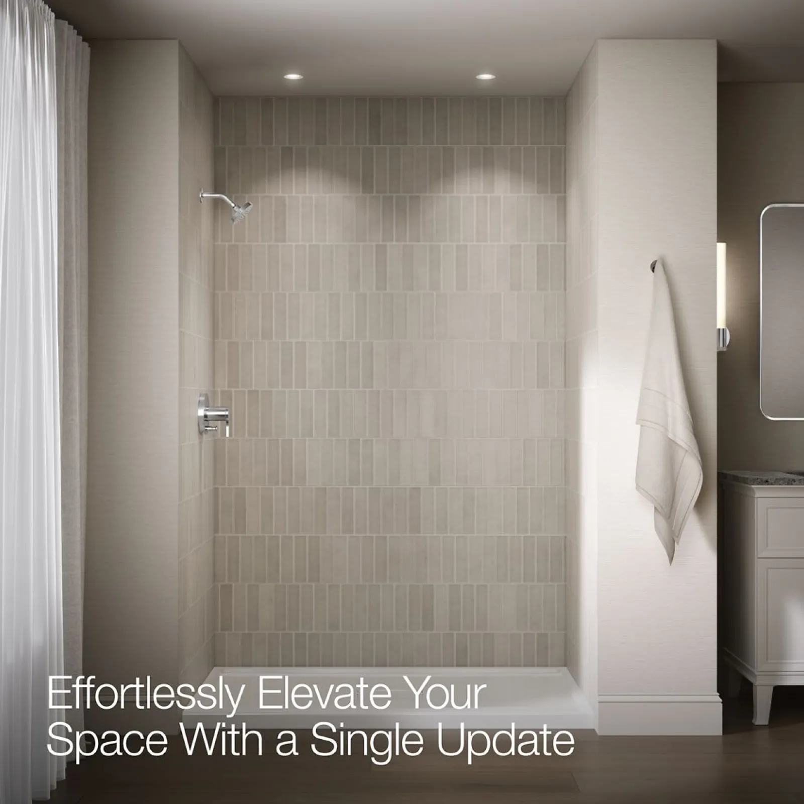 Rite-Temp® shower trim kit with push-button diverter, 1.5 gpm^Kohler Discount