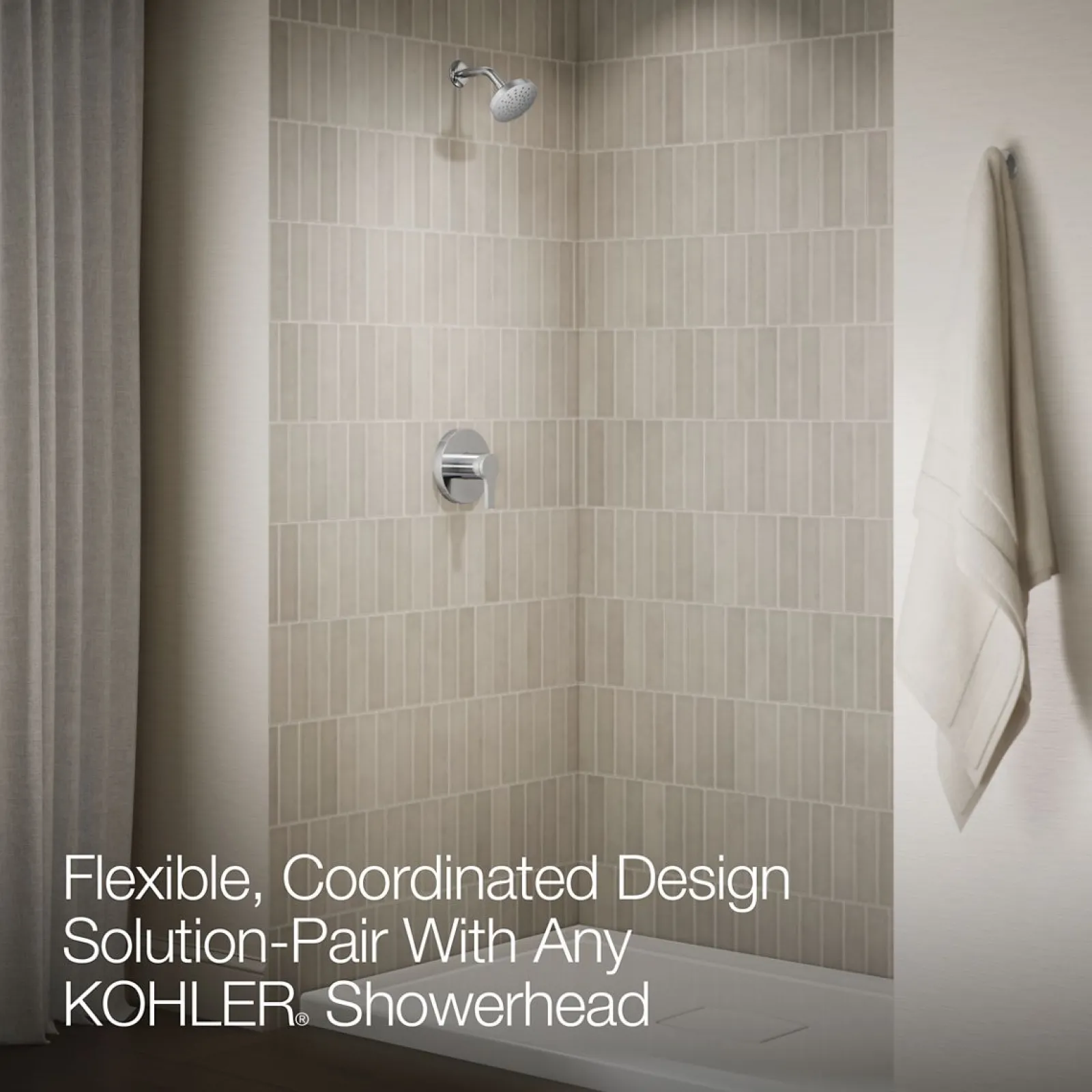 Rite-Temp® shower trim kit, without showerhead^Kohler Online