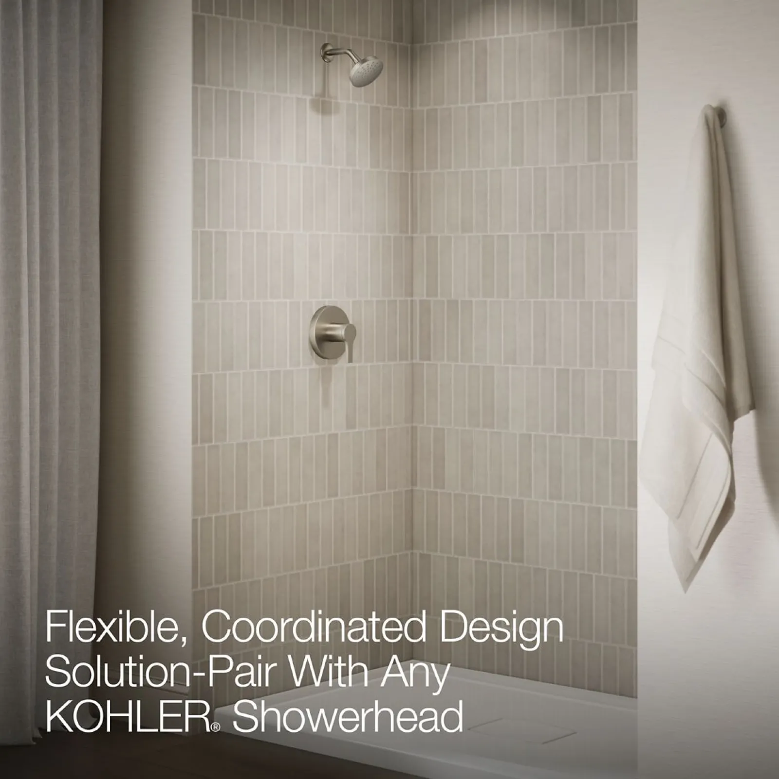 Rite-Temp® shower trim kit, without showerhead^Kohler Online