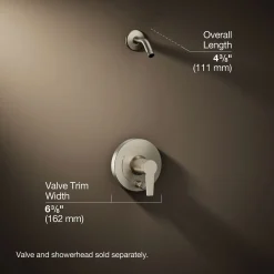 Rite-Temp® shower trim kit with push-button diverter, less showerhead^Kohler Online