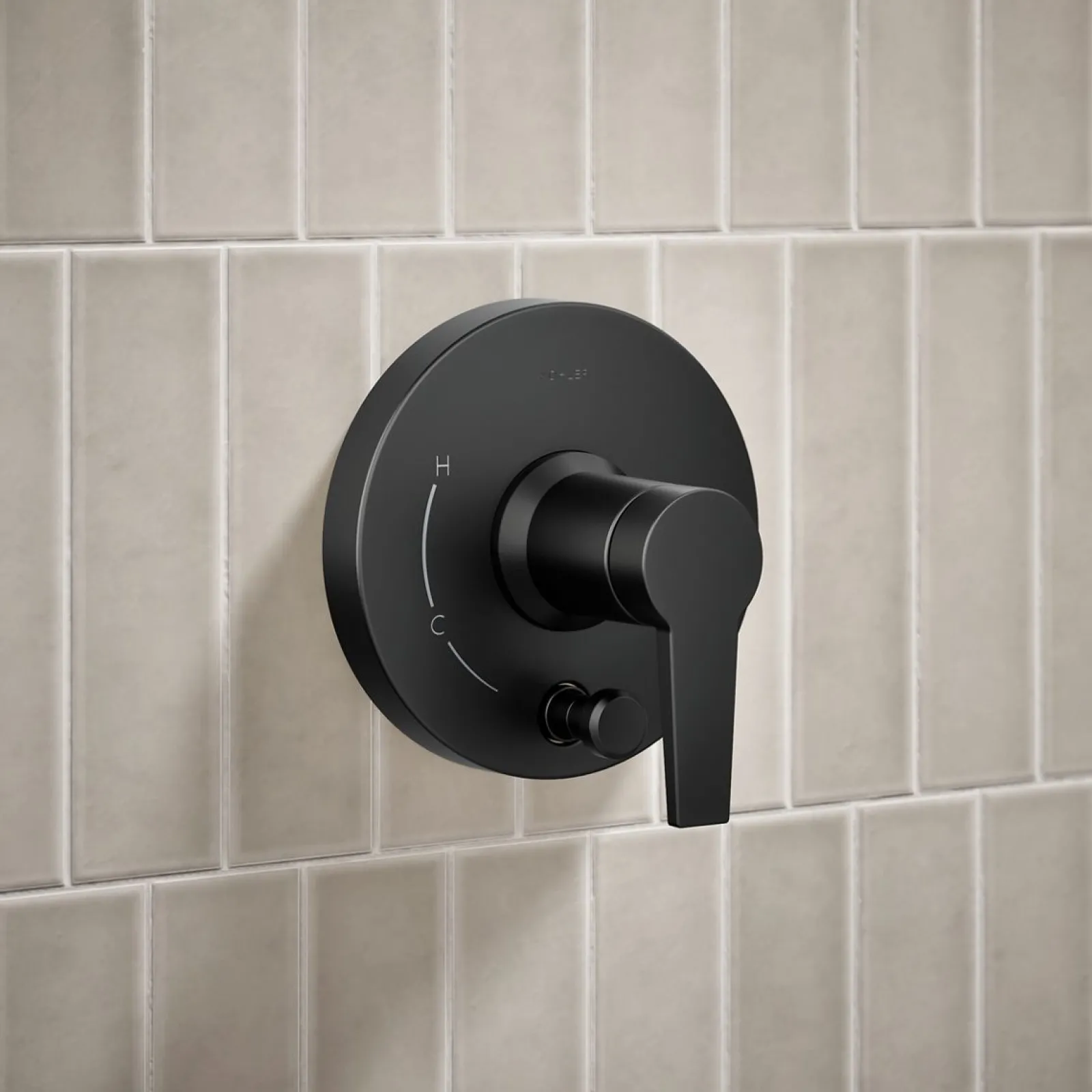 Rite-Temp® shower trim kit with push-button diverter, less showerhead^Kohler Online