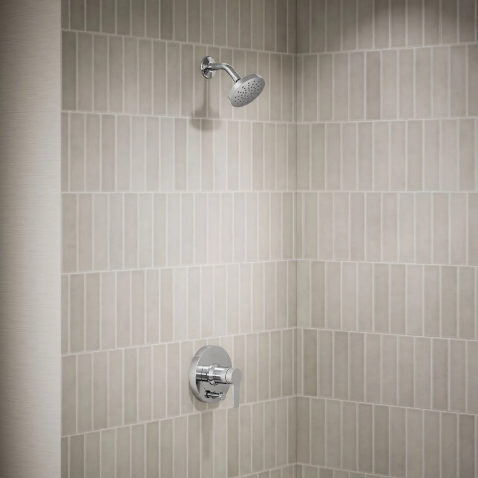 Rite-Temp® shower trim kit with push-button diverter, less showerhead^Kohler Online