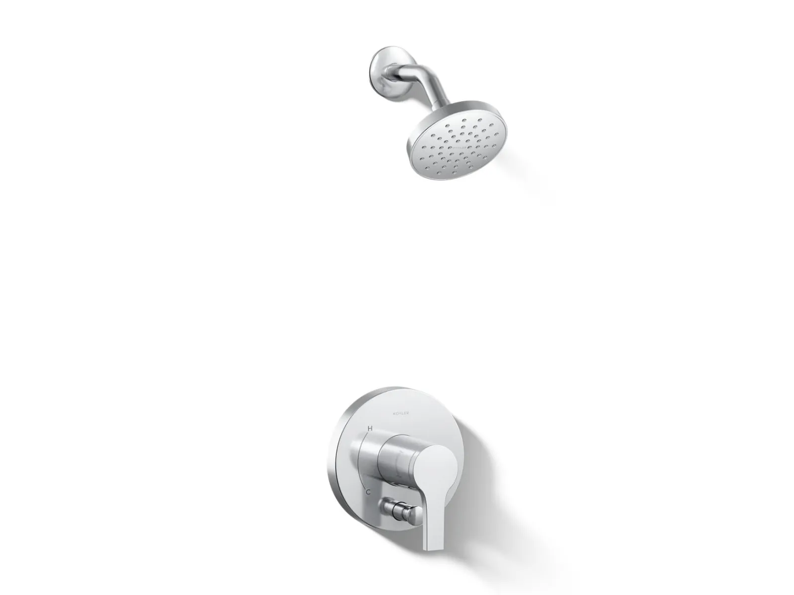 Rite-Temp® shower trim kit with push-button diverter, 2.5 gpm^Kohler New