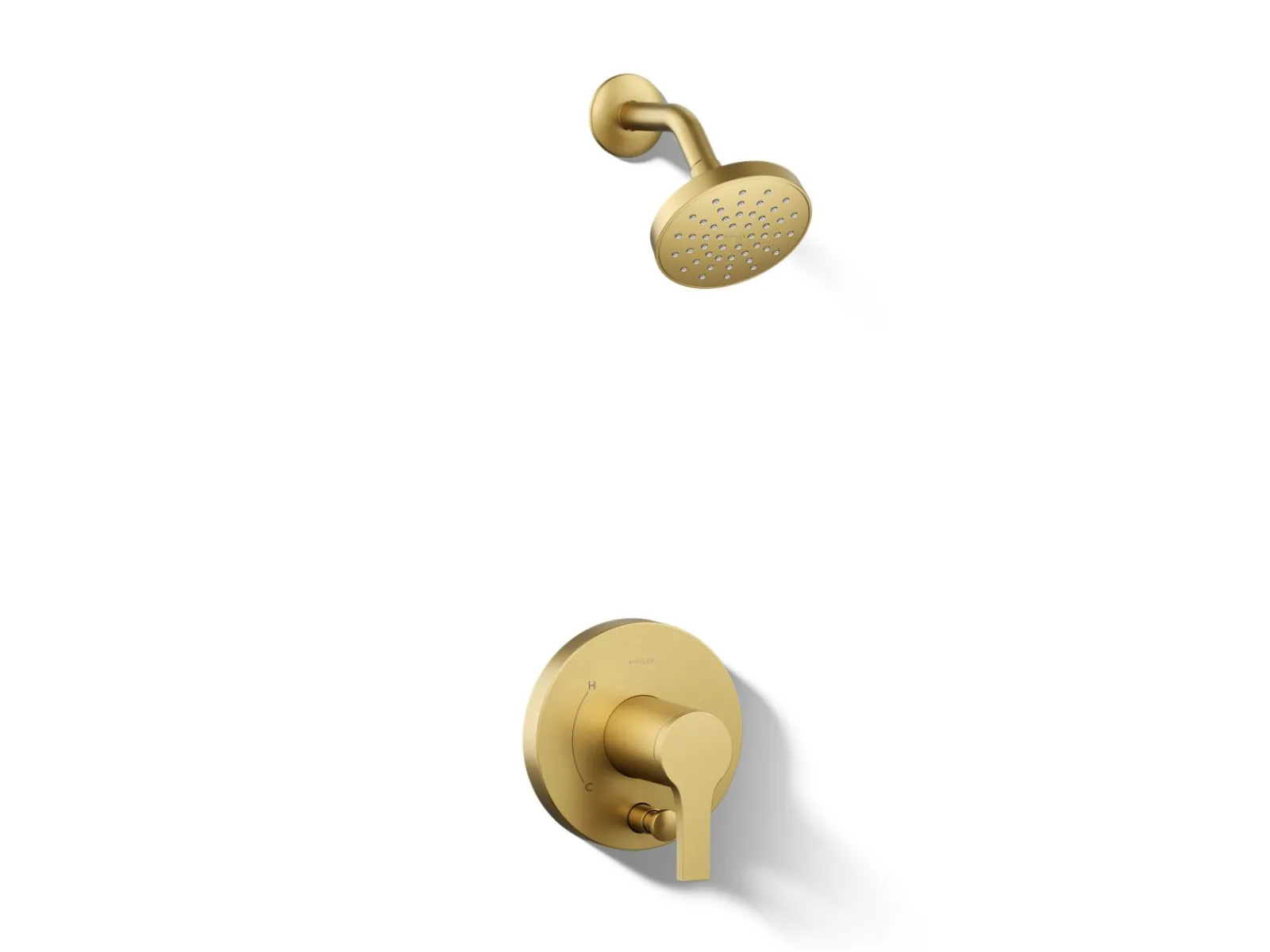 Rite-Temp® shower trim kit with push-button diverter, 2.5 gpm^Kohler New