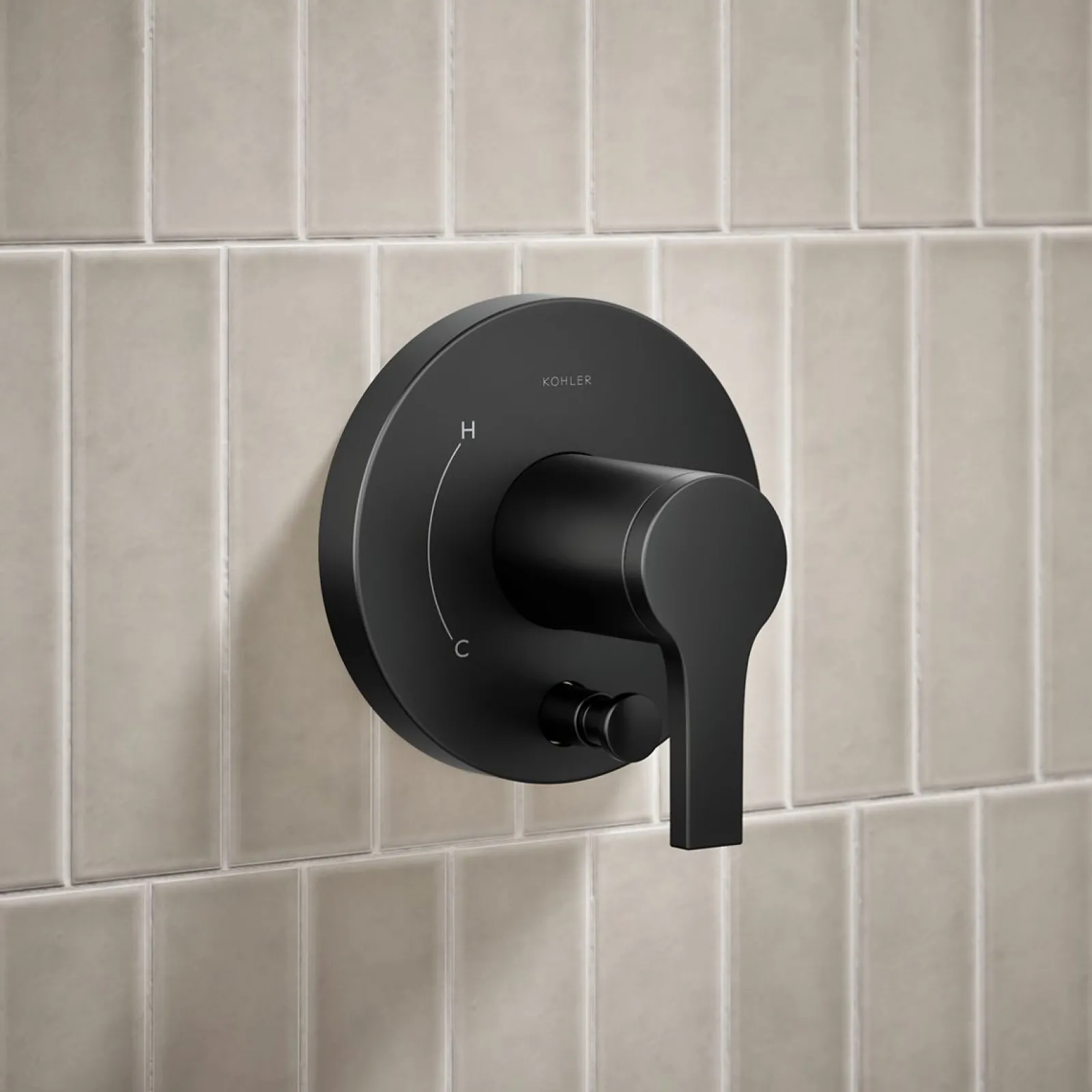 Rite-Temp® shower trim kit with push-button diverter, 2.5 gpm^Kohler New