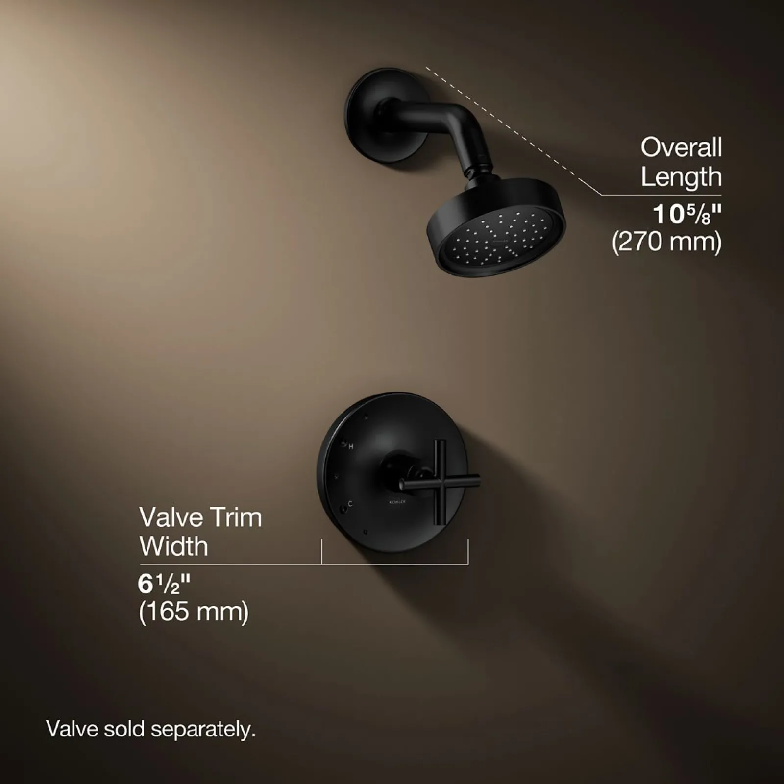 Rite-Temp® shower trim kit with cross handle, 1.75 gpm^Kohler Best