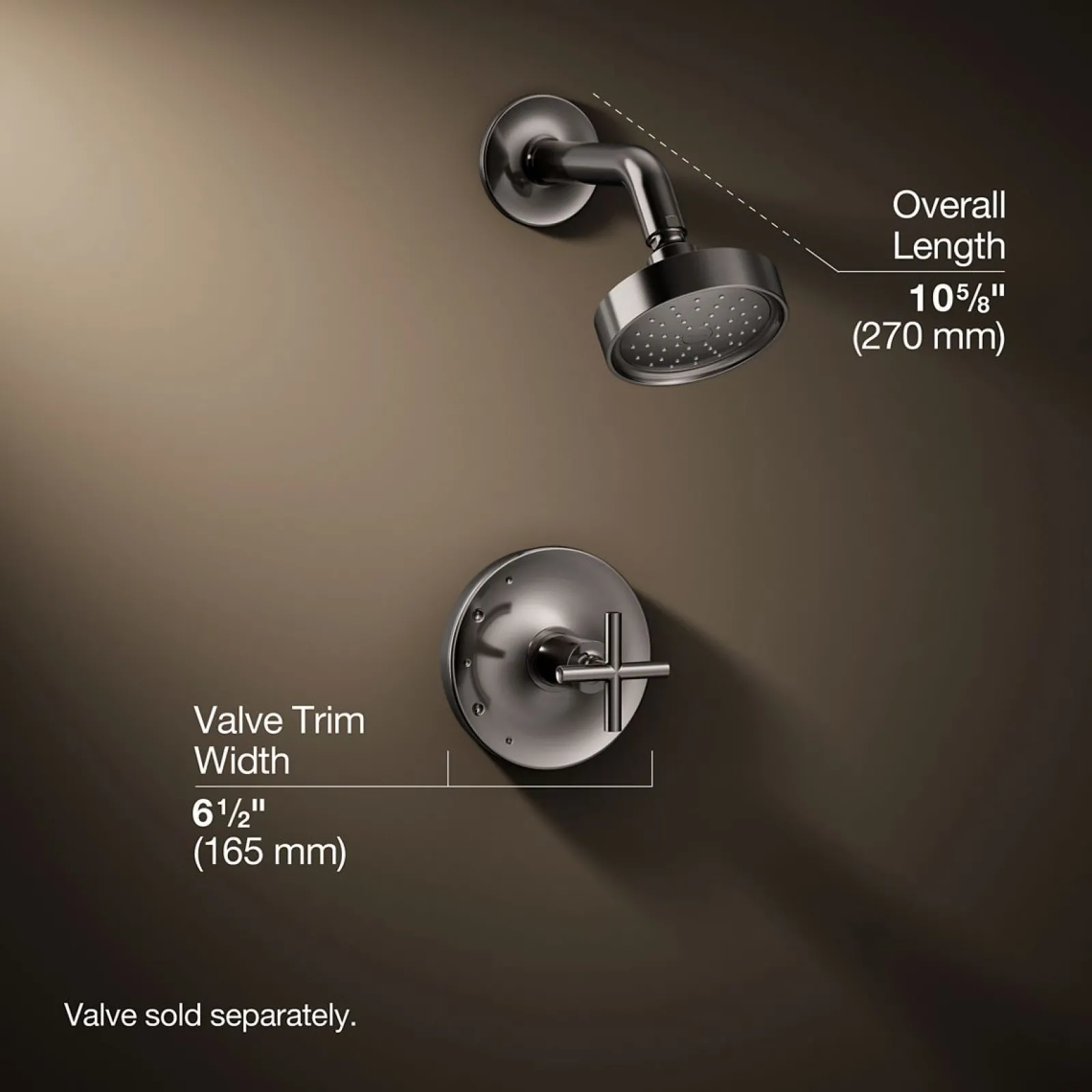 Rite-Temp® shower trim kit with cross handle, 1.75 gpm^Kohler Best