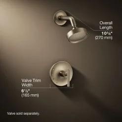 Rite-Temp® shower trim kit with lever handle, 2.5 gpm^Kohler Hot