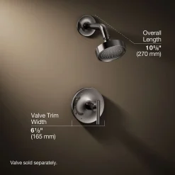 Rite-Temp® shower trim kit with lever handle, 2.5 gpm^Kohler Hot