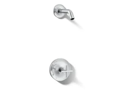 Rite-Temp® shower trim kit with cross handle, without showerhead^Kohler Hot