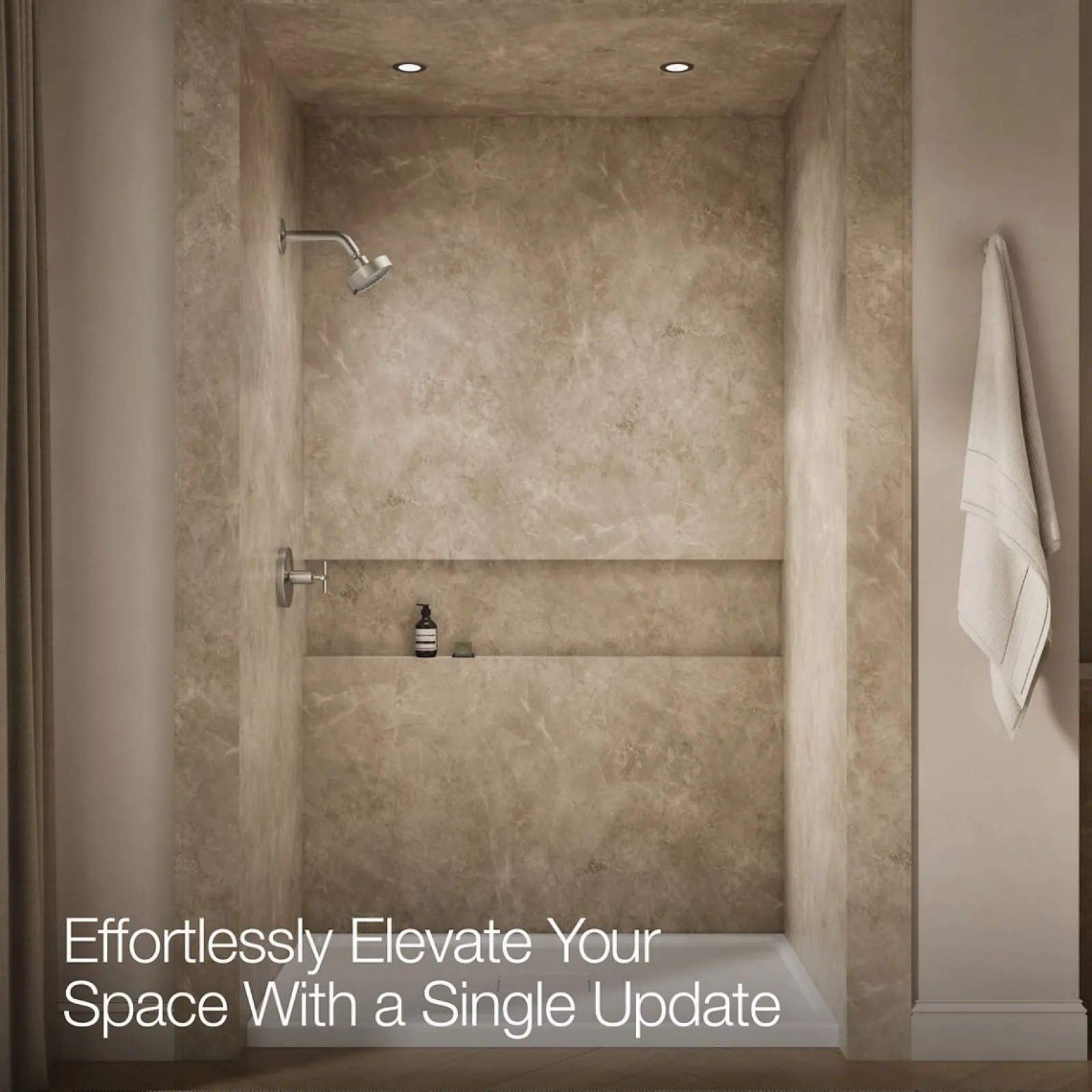 Rite-Temp® shower trim kit with cross handle, without showerhead^Kohler Hot