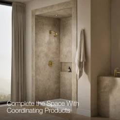 Rite-Temp® shower trim kit with cross handle, without showerhead^Kohler Hot