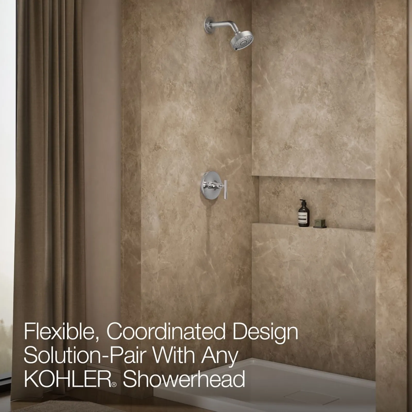 Rite-Temp® shower trim kit with lever handle, without showerhead^Kohler Outlet