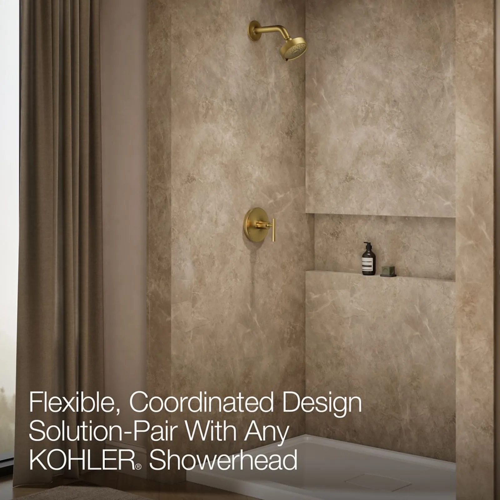 Rite-Temp® shower trim kit with lever handle, without showerhead^Kohler Outlet