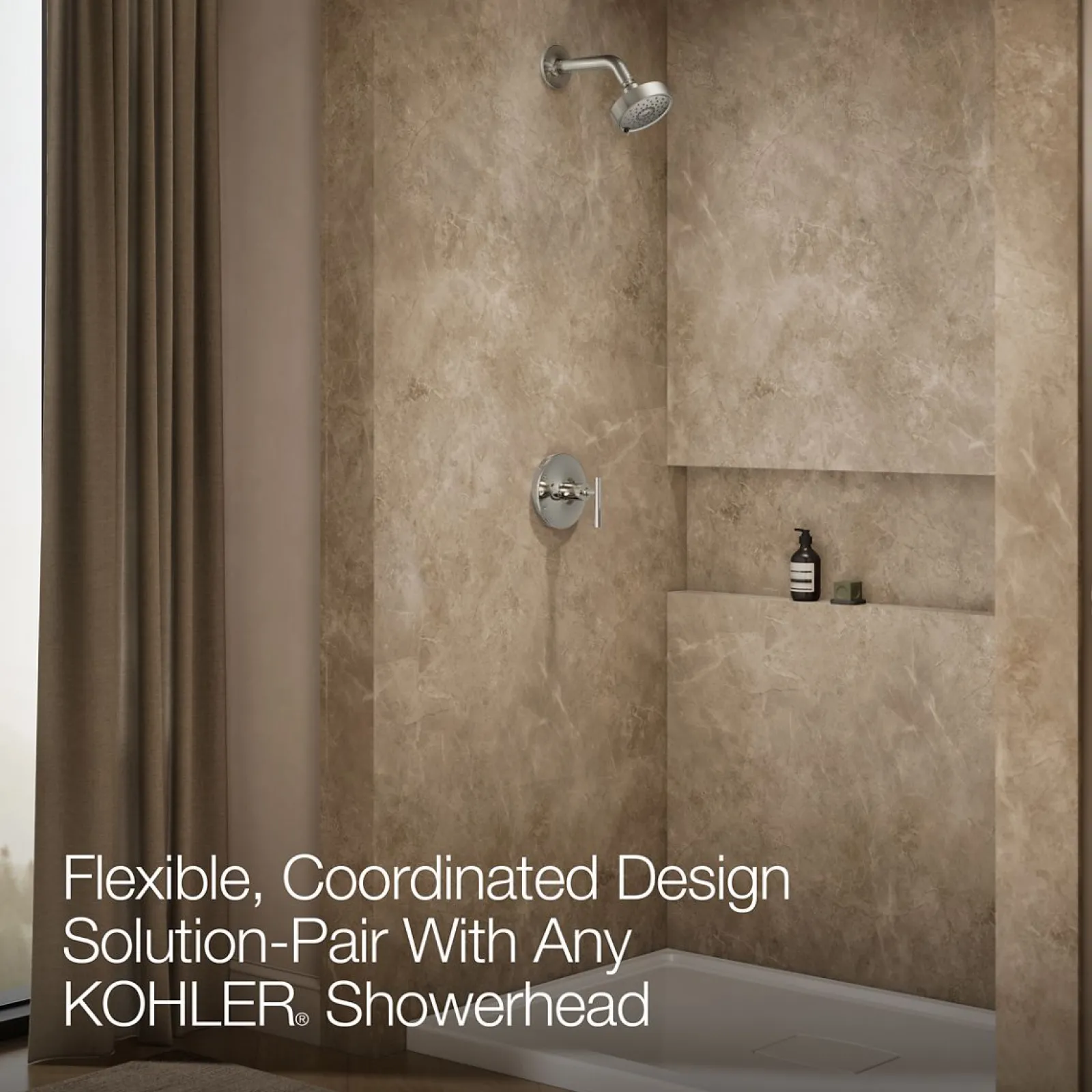 Rite-Temp® shower trim kit with lever handle, without showerhead^Kohler Outlet