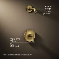 Rite-Temp® shower trim kit with lever handle, without showerhead^Kohler Outlet