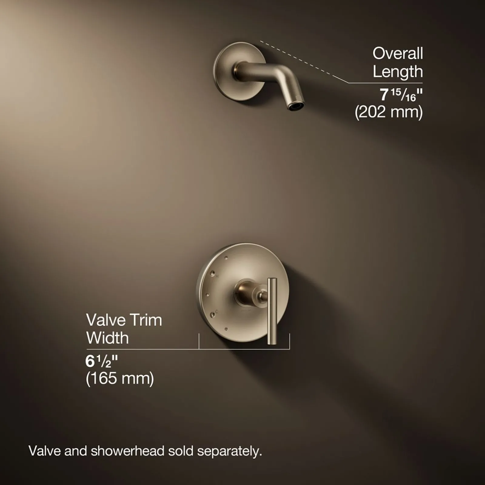 Rite-Temp® shower trim kit with lever handle, without showerhead^Kohler Outlet