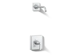 Rite-Temp® shower trim kit with lever handle, without showerhead^Kohler Hot