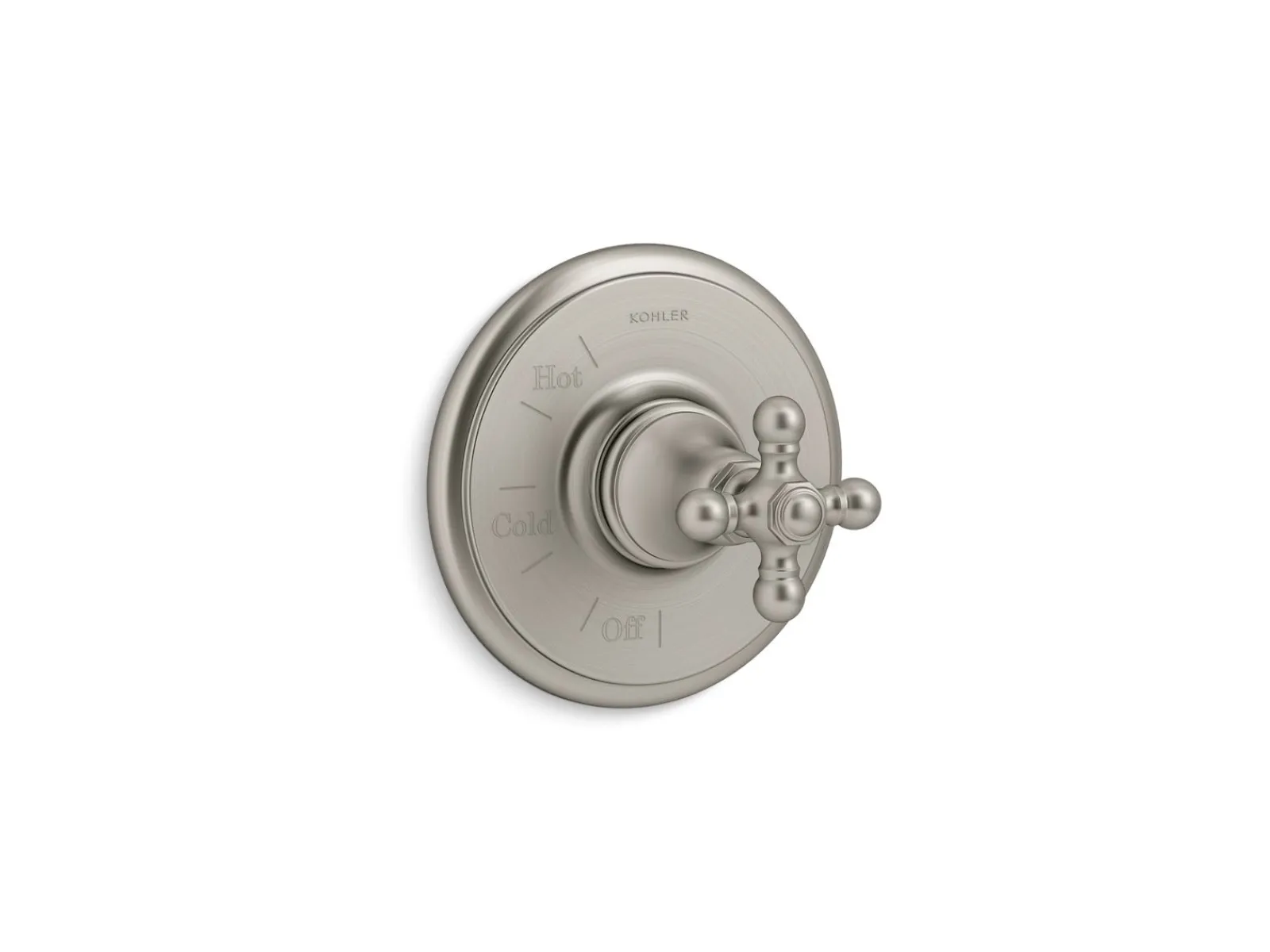 Rite-Temp® valve trim with cross handle^Kohler
