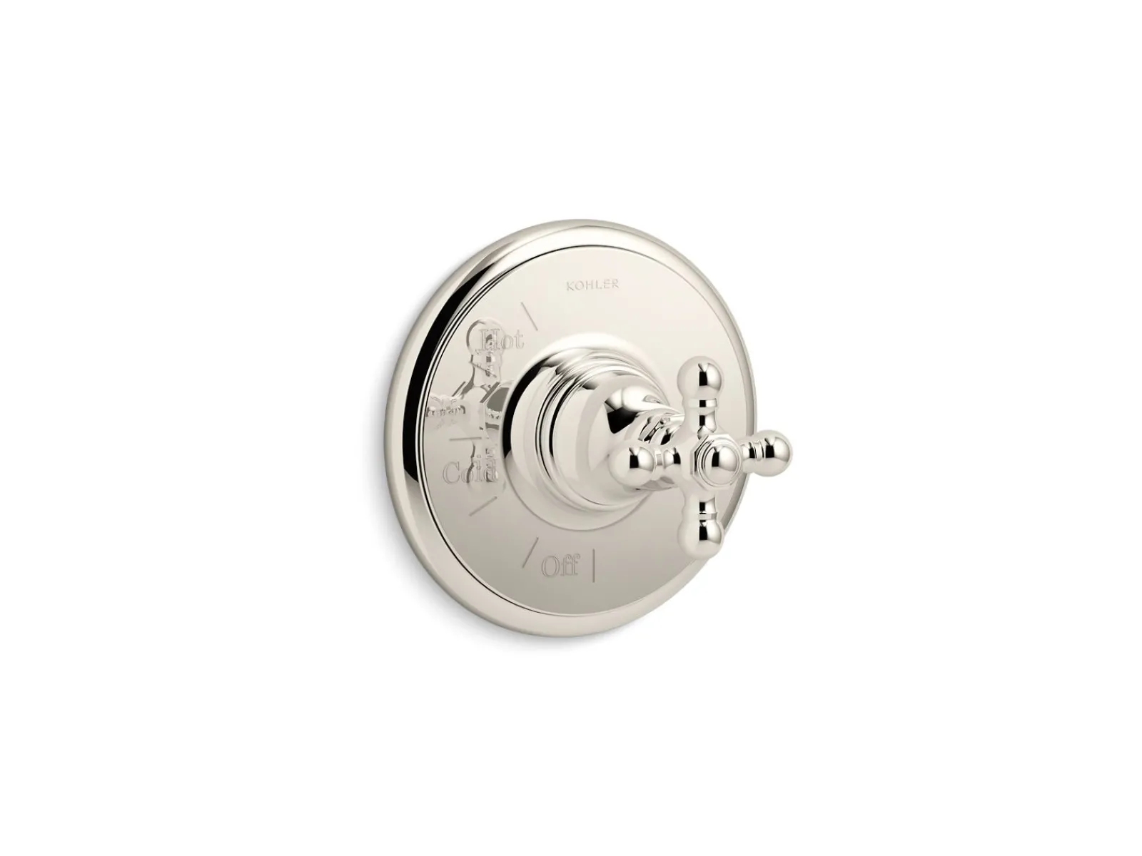 Rite-Temp® valve trim with cross handle^Kohler