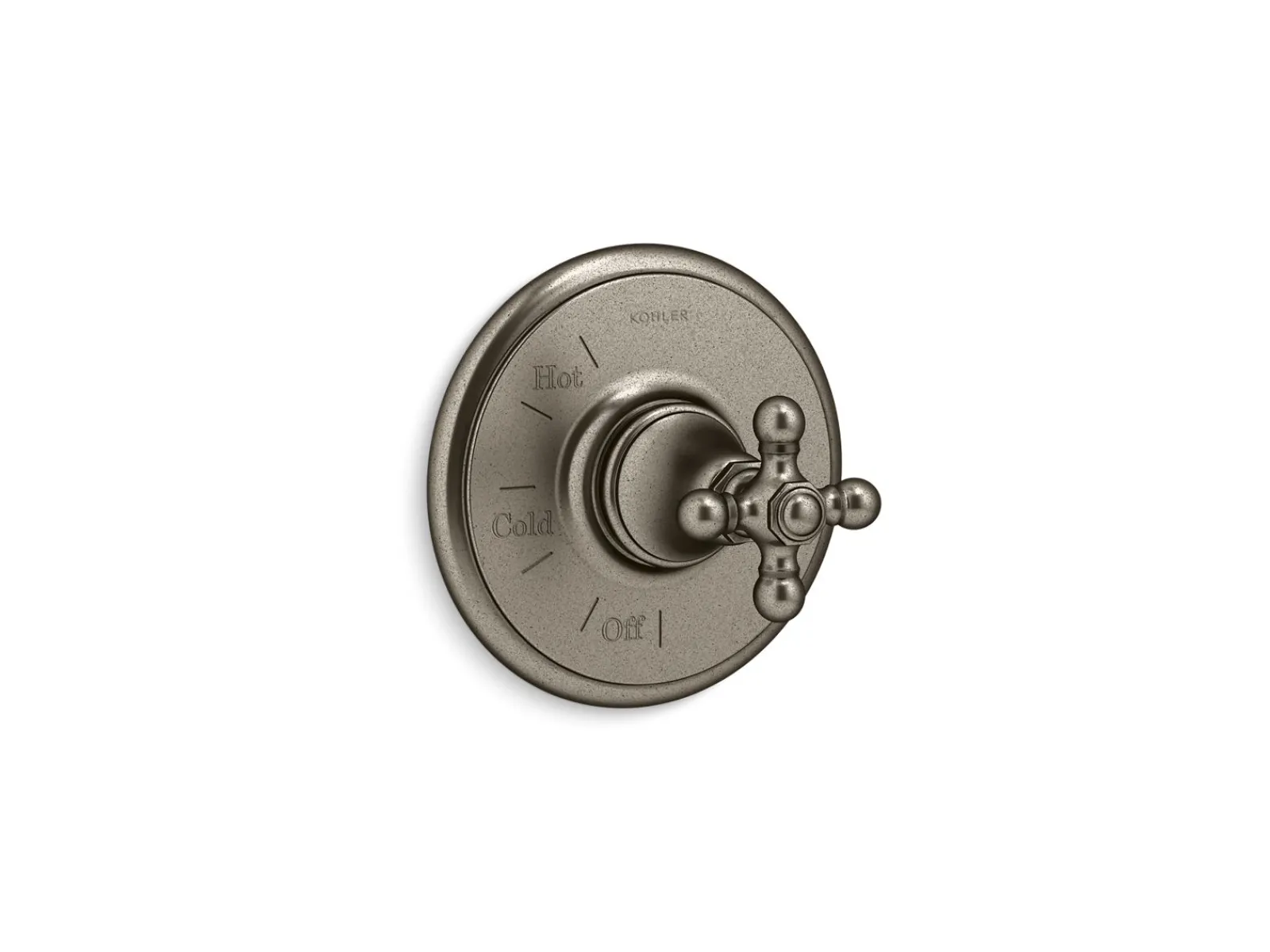 Rite-Temp® valve trim with cross handle^Kohler