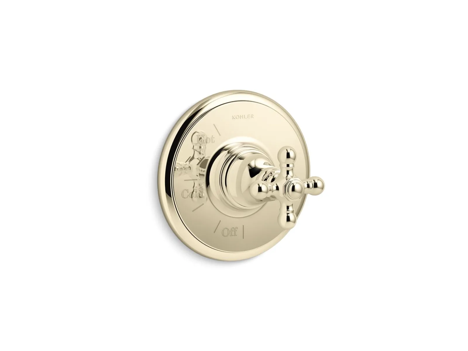 Rite-Temp® valve trim with cross handle^Kohler