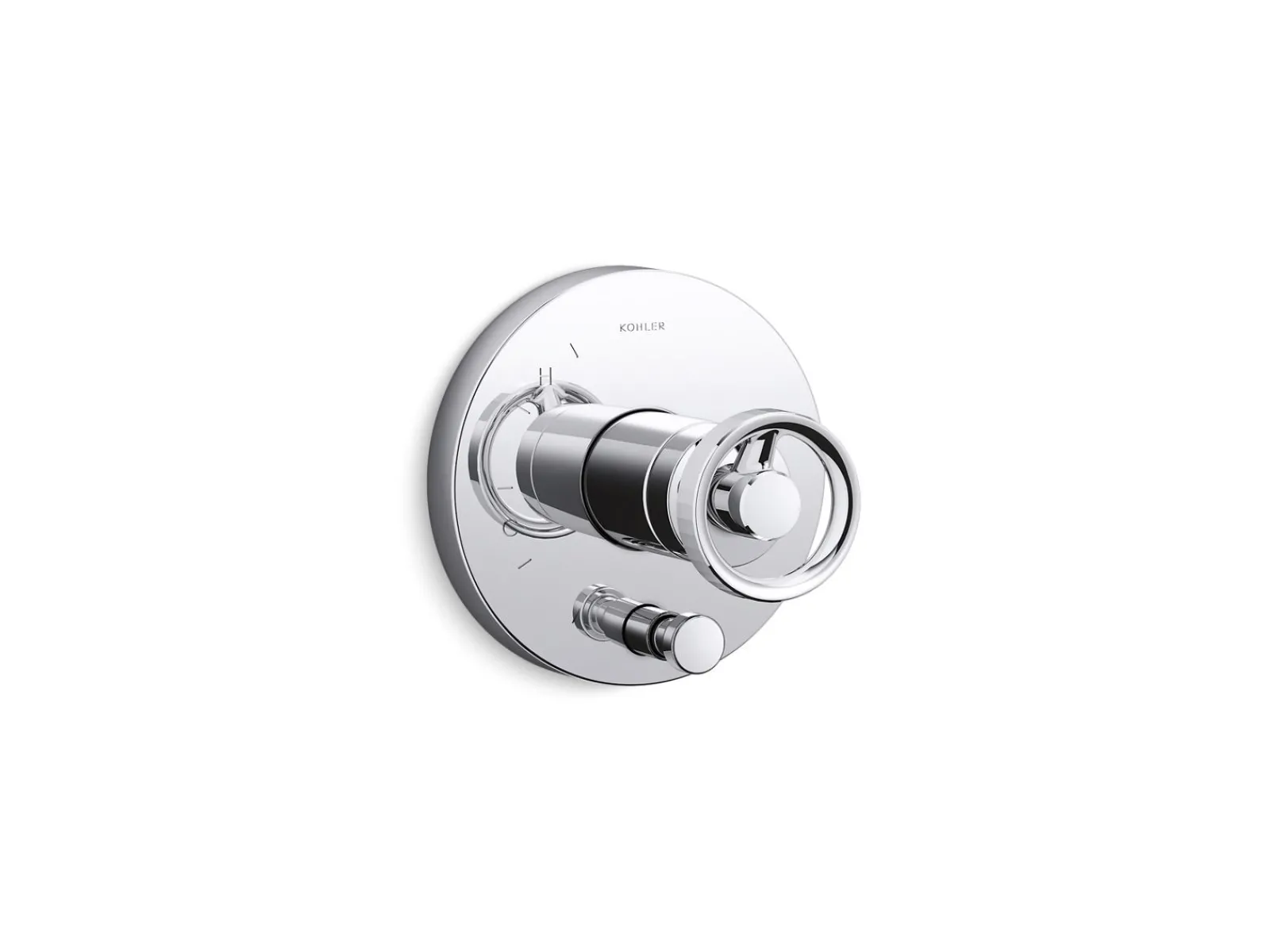 Rite-Temp® valve trim with Industrial handle and diverter^Kohler Outlet