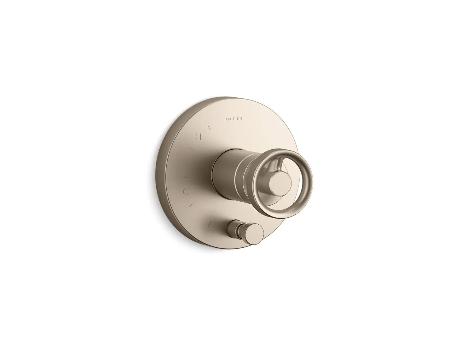 Rite-Temp® valve trim with Industrial handle and diverter^Kohler Outlet
