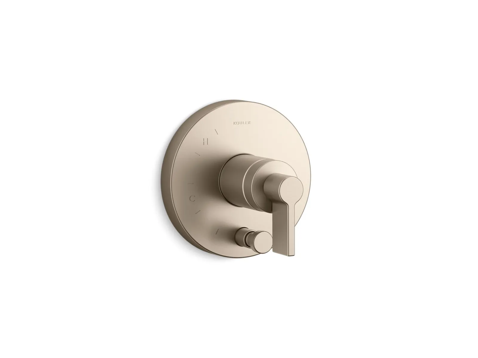 Rite-Temp® valve trim with Lever handle and diverter^Kohler