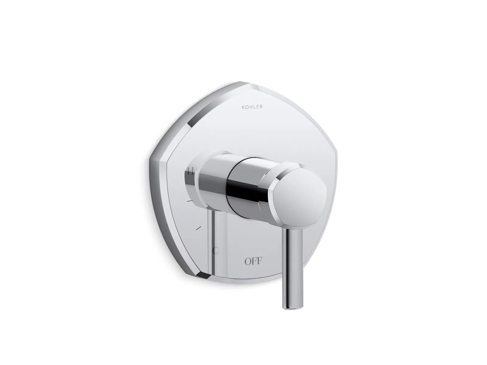 Rite-Temp® valve trim with lever handle^Kohler Hot