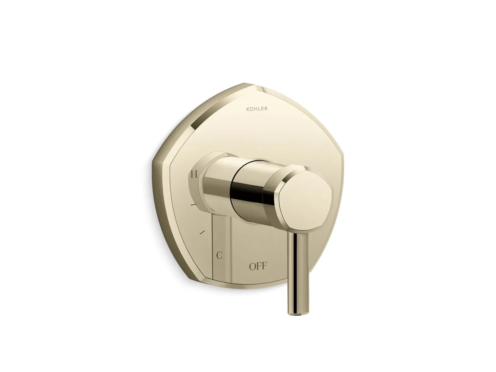 Rite-Temp® valve trim with lever handle^Kohler Hot