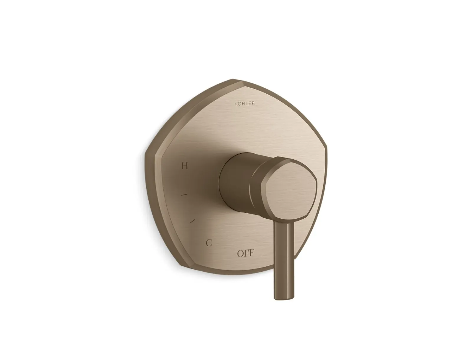 Rite-Temp® valve trim with lever handle^Kohler Hot