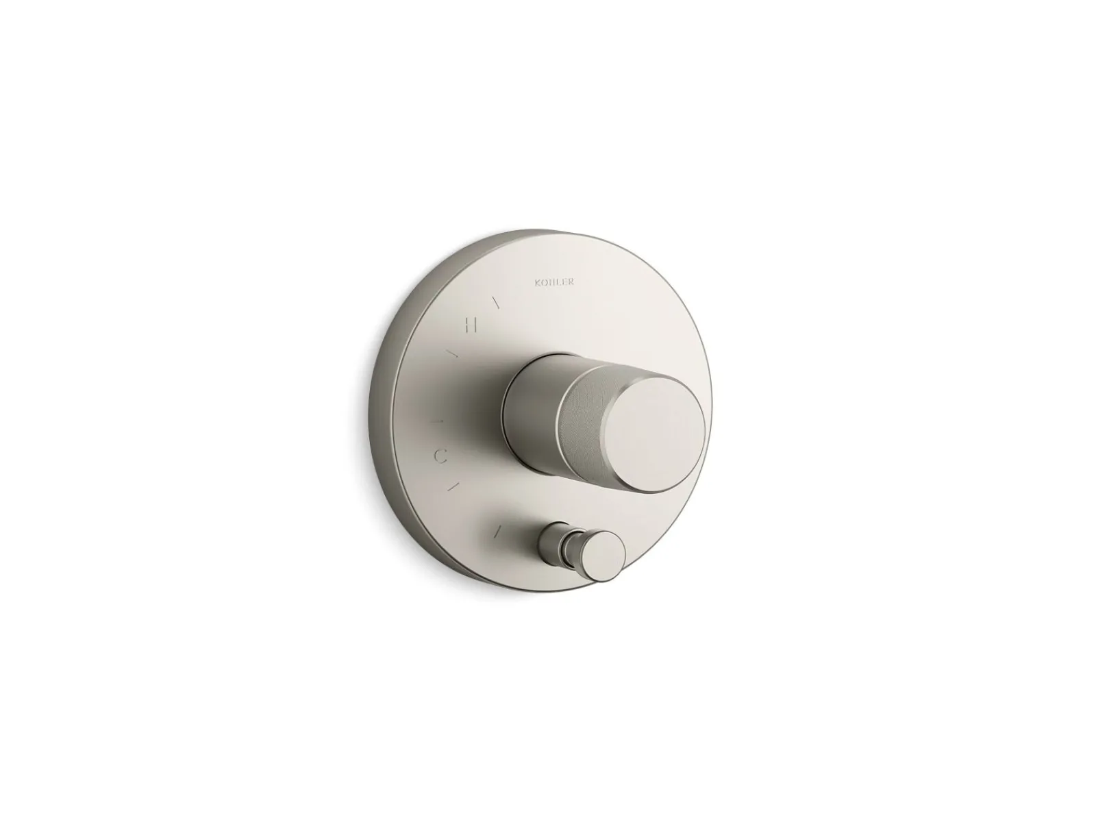 Rite-Temp® valve trim with Oyl handle and diverter^Kohler Hot